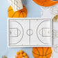 BBL1038 - Basketball Shaped Paper Cocktail Napkin