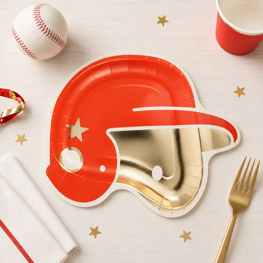 Baseball Shaped Paper Plates – Baseball Birthday Party, Sports Theme & Game Day Party Plates