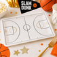 Basketball Court Shaped Paper Plates – Basketball Birthday Party Plates & Sports Tableware