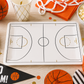 Basketball Court Shaped Paper Plates – Basketball Birthday Party Plates & Sports Tableware