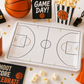 Basketball Court Shaped Paper Plates – Basketball Birthday Party Plates & Sports Tableware