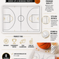 Basketball Court Shaped Paper Plates – Basketball Birthday Party Plates & Sports Tableware