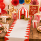 Carnival Table Runner | Circus Party Decorations | Carnival Birthday Party Decor | Big Top Party Supplies | Carnival Theme Table Decor