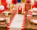 Carnival Table Runner | Circus Party Decorations | Carnival Birthday Party Decor | Big Top Party Supplies | Carnival Theme Table Decor