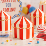 Carnival Favor Boxes, Circus Treat Boxes, Big Top Party Favor Boxes, Carnival Party Decorations, Circus Candy Boxes, Carnival Favors, 8 Ct