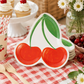 Cherry Shaped Paper Plates – Sweet Cherry Birthday Party, Baby Shower & Summer Party Plates