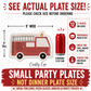 Fire Truck Party Plates 12ct | Firefighter Birthday Party Supplies | Fire Engine Plates | Kids Firetruck Decorations | Firefighter Party