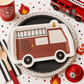 Fire Truck Party Plates 12ct | Firefighter Birthday Party Supplies | Fire Engine Plates | Kids Firetruck Decorations | Firefighter Party