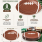 Football Shaped Paper Plates – Game Day Party Plates