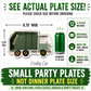 Garbage Truck Shaped Paper Plates – Trash Truck Birthday Party Plates & Construction Party Supplies