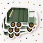Garbage Truck Shaped Paper Plates – Trash Truck Birthday Party Plates & Construction Party Supplies