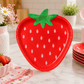 Strawberry Shaped Paper Plates, Strawberry Birthday Party Plates, Berry First Birthday Decorations, Summer Picnic Party Supplies, 8 Ct