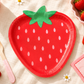 Strawberry Shaped Paper Plates, Strawberry Birthday Party Plates, Berry First Birthday Decorations, Summer Picnic Party Supplies, 8 Ct