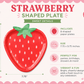 Strawberry Shaped Paper Plates, Strawberry Birthday Party Plates, Berry First Birthday Decorations, Summer Picnic Party Supplies, 8 Ct