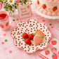 Strawberry Shaped Paper Plates – Berry Sweet Birthday Party, Picnic & Summer Party Plates