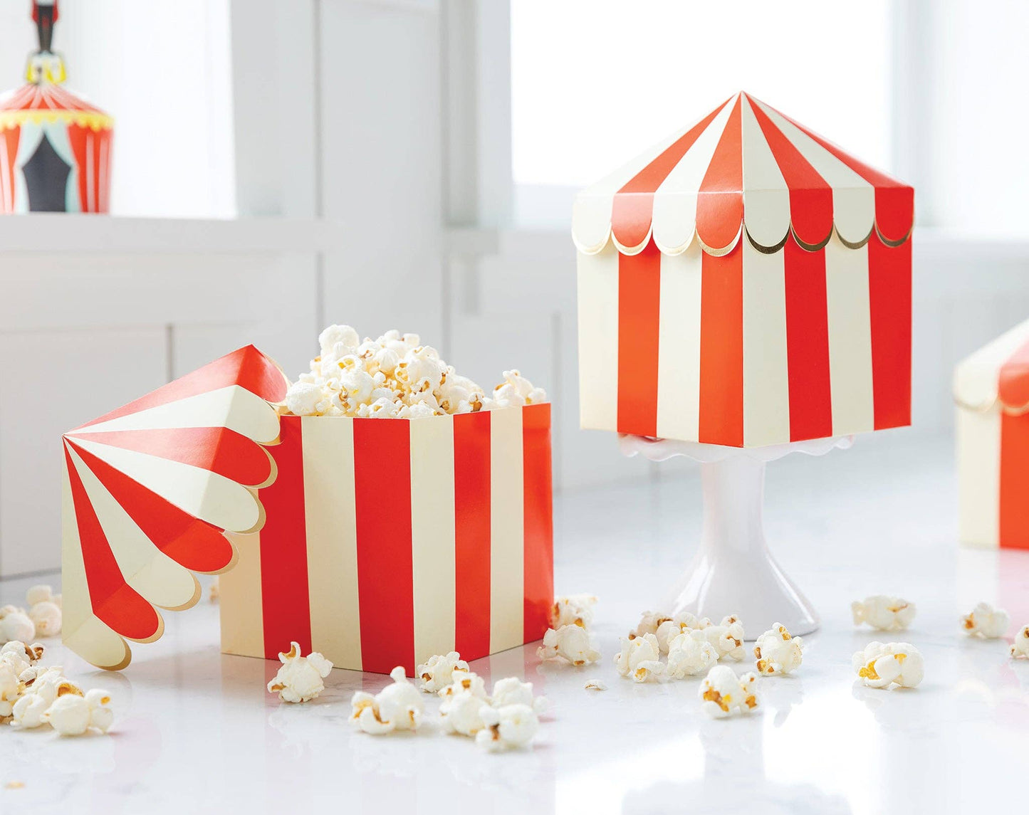 CAR907 -  Carnival Tent Favor/Treat Boxes