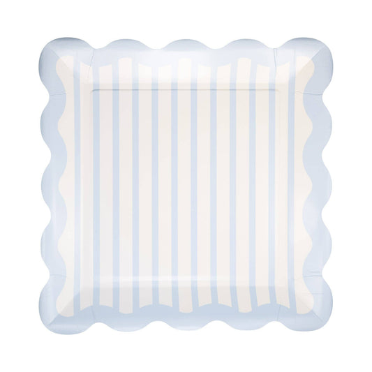 BAB1142 - Blue Striped 10" Plate
