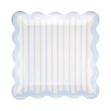 BAB1142 - Blue Striped 10" Plate