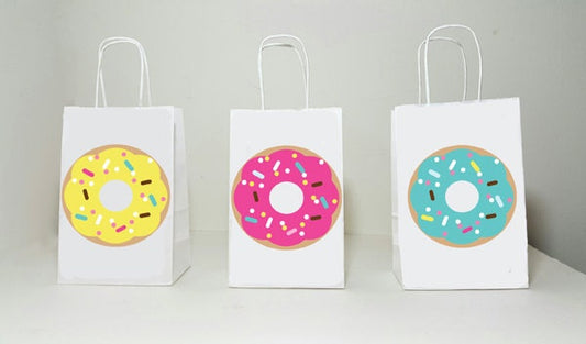 Donut Goody Bags, Donuts Party Bags, Donut Gift Bags, Donut Treat Bags, Donut Goodie Bags, Donut Birthday, Donut Party, Donut Favors