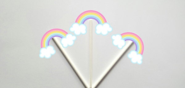 Rainbow Cupcake Toppers, Rainbow Baby Shower, Rainbow Birthday, Cupcake , Pastel Rainbow Cupcake Toppers