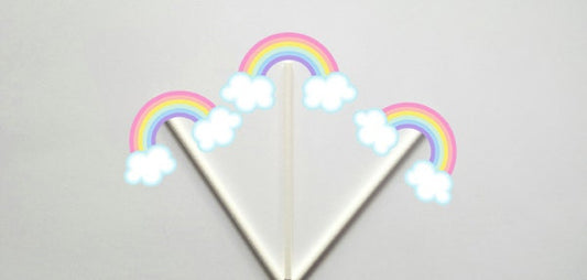 Rainbow Cupcake Toppers, Rainbow Baby Shower, Rainbow Birthday, Cupcake , Pastel Rainbow Cupcake Toppers