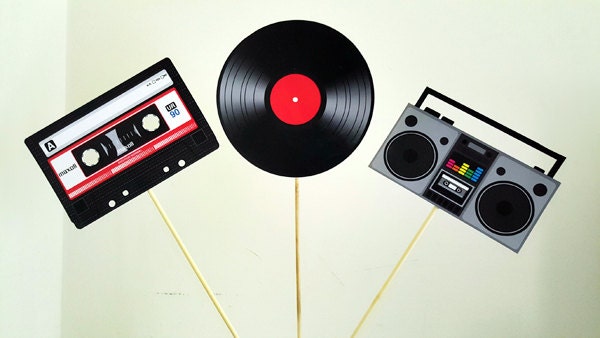 80's Party Goody Bags, Boom Box Goody Bags, 80's Favor Bags, 80's Gift Bags