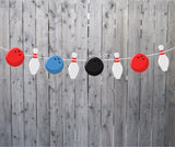 Bowling Pin Garland, Bowling Pin Banner, Bowling Birthday Banner