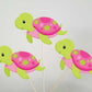 Turtle Garland, Turtle Banner, Turtle Decorations, Under the Sea Banner, Garland, Pink Turtle, Baby Shower, Photo Prop (114171030P)