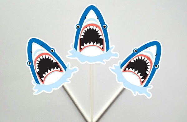 Shark Banner, Shark Garland, Space Banner, Space Garland, Shark Party