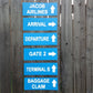 Airplane Party Signs, Airport Terminal Signs, Airplane Birthday Party, Airport Signs, Airplane Baby Shower, Airplane Decorations, Photo Prop