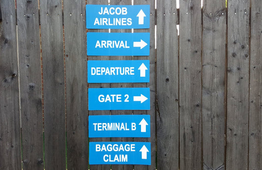 Airplane Party Signs, Airport Terminal Signs, Airplane Birthday Party, Airport Signs, Airplane Baby Shower, Airplane Decorations, Photo Prop