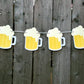 Beer Mug Banner, Beer Mug Garland, Bachelor Party Banner, Sports Party Banner, 21st Birthday Banner Father's Day Banner 50th Birthday Cheers