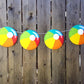Beach Ball Garland, Beach Ball Banner, Summer Party Banner, Beach Wedding, Photo Prop