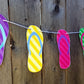 Flip Flop Garland, Flip Flop Banner, Flop Flop Decorations, Photo Prop, Beach Banner, Beach Garland, Beach Wedding, Beach Banner, Summer