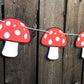 Mushroom Garland, Mushroom Banner, Woodland Banner, Woodland Garland, Nursery Decoration, Photo Prop