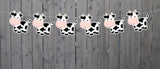 Cow Garland, Cow Banner, Cow Birthday, Farm Birthday, Cow Party Supplies