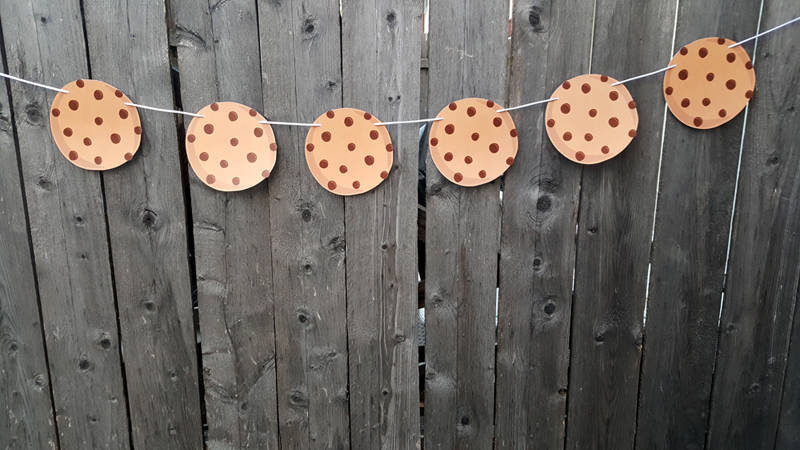 Cookie Garland, Cookie Banner, Cookie Bar Banner, Cookie Birthday, Cookie Decorations, Photo Prop