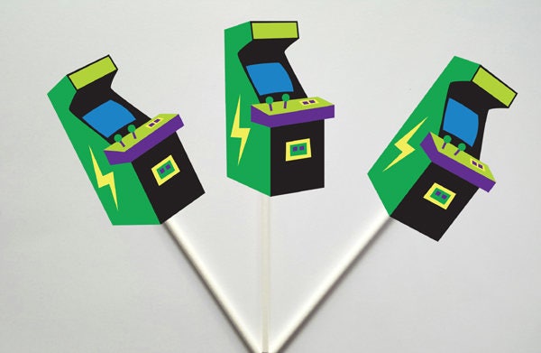 Arcade Garland, Arcade Banner, Video Game Birthday, Video Game Party, Gamer Birthday, Gamer Party, Gaming Decorations