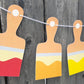 Paint Party Banner, Art Party Banner, Art Party Garland, Paintbrush Banner, Paintbrush Garland, Paint Party Garland, Confetti, Paint Brush