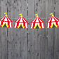 Circus Tent Garland, Circus Tent Banner, Circus Banner, Circus Garland, Circus Birthday. Circus Baby Shower
