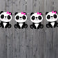 Panda Bear Garland, Panda Bear Banner, Panda Bear Decorations, Panda Banner, Panda Birthday, Panda Baby Shower Banner, Panda Nursery Banner