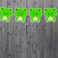 Frog Garland, Frog Banner, Frog Birthday Banner, Frog Party, Frog Party Supplies, Frog Party Decorations
