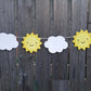 Sun Banner, Sun Garland, Little Sunshine, Sun and Clouds, Sunshine Banner, Sunshine Garland, Weather Banner, You Are My Sunshine Birthday