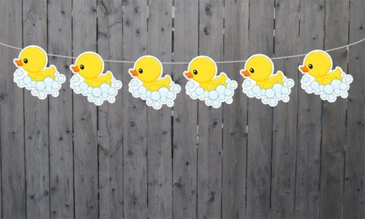 Rubber Duck Banner, Rubber Duck Garland, Rubber Duck Decorations, Rubber Duck Baby Shower, Rubber Duck Photo Prop, Rubber Duck Birthday