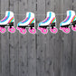 Roller Skate Garland, Roller Skate Banner, Roller Skate Party Banner, Roller Skate Decorations, Roller Skate Party Supplies, Roller Skating