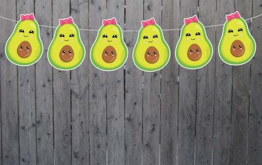 Avocado Garland, Avocado Banner, Avocado Decorations, Avocado Home Decorations