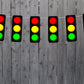 Traffic Light Garland, Traffic Light Banner, Racing Birthday Banner, Race CAR Birthday Garland, Traffic Light, Stop Light Banner