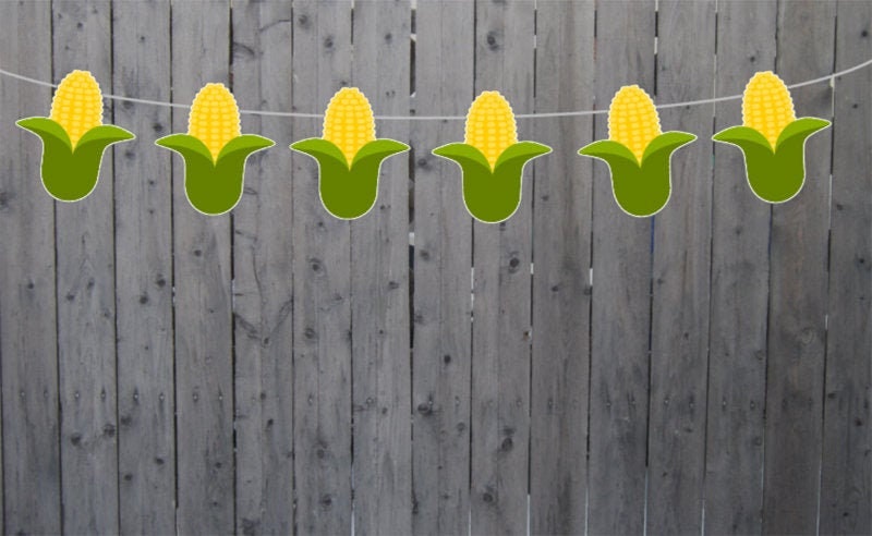 Corn Banner, Corn Garland, Thanksgiving Banner, Thanksgiving Dinner, Thanksgiving Decorations, Thanksgiving Party Supplies, Fall Baby Shower