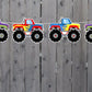 Monster Truck Goody Bags, Monster Truck Favor Bags, Monster Truck Gift Bags, Monster Truck Birthday, Monster Truck Party