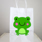Frog Favor Bags, Frog Goody Bags, Frog Birthday Party Bags